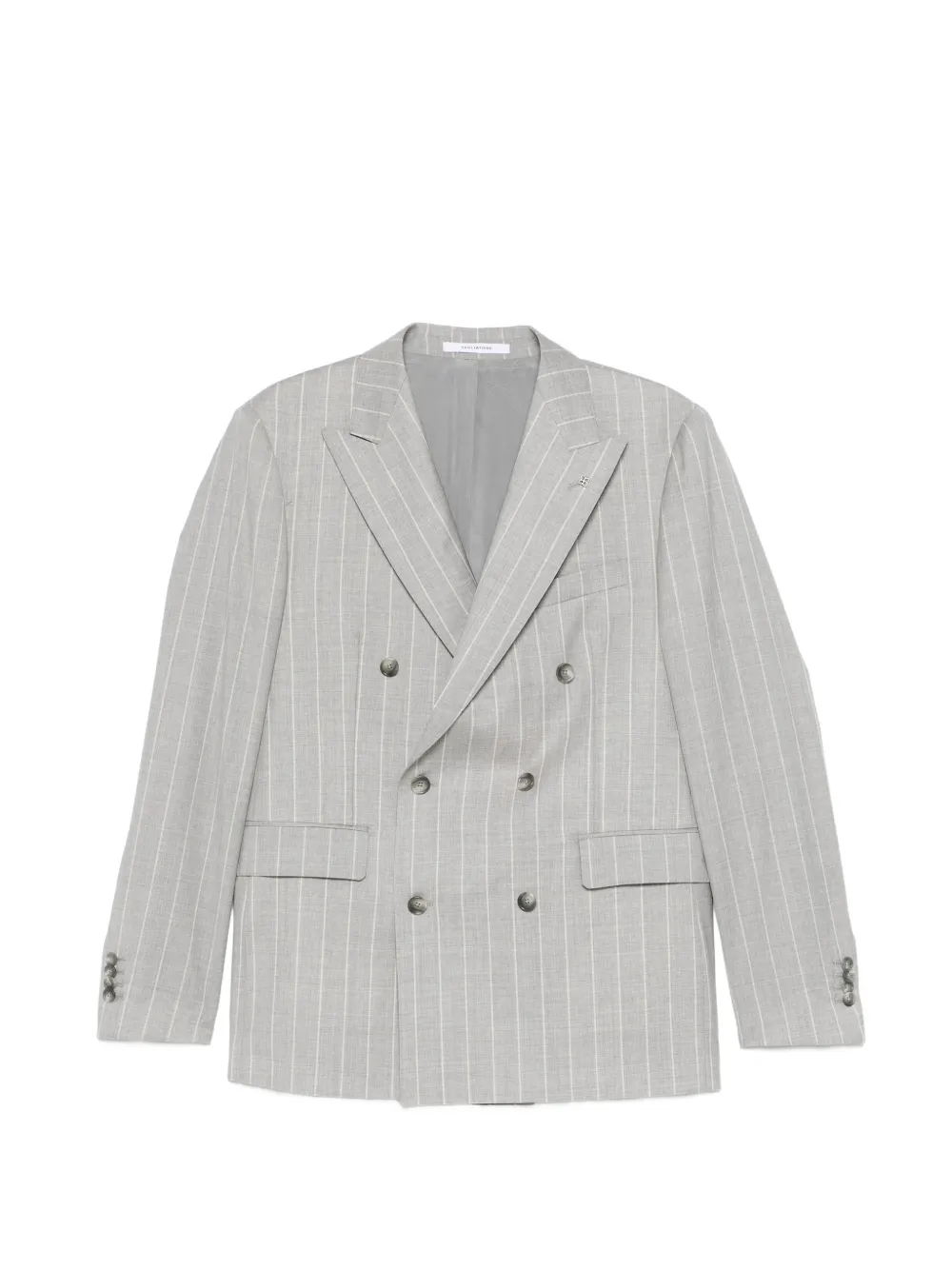 Tagliatore pinstripe double-breasted blazer - Grigio