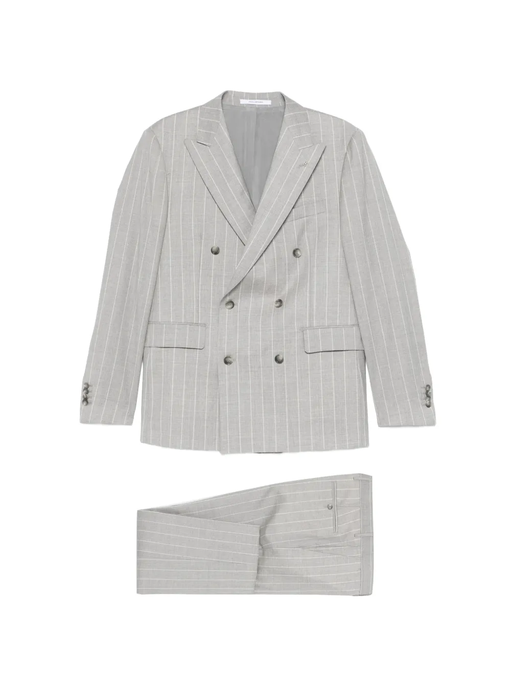 Tagliatore pinstripe double-breasted blazer - Grigio