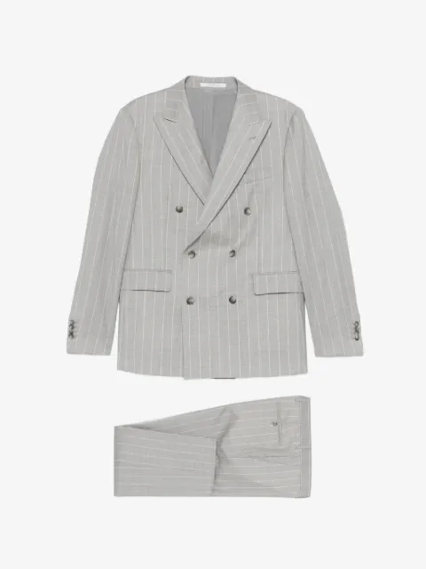 Tagliatore blazer con rayas diplomáticas estampadas y doble botonadura