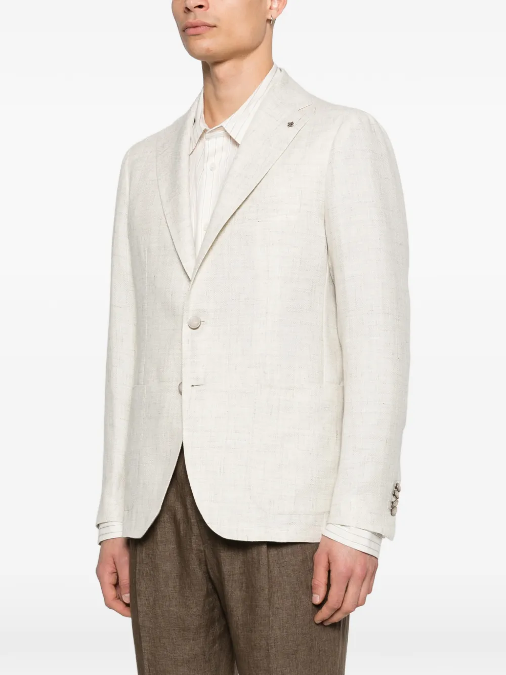 Tagliatore Blazer met knopen Beige