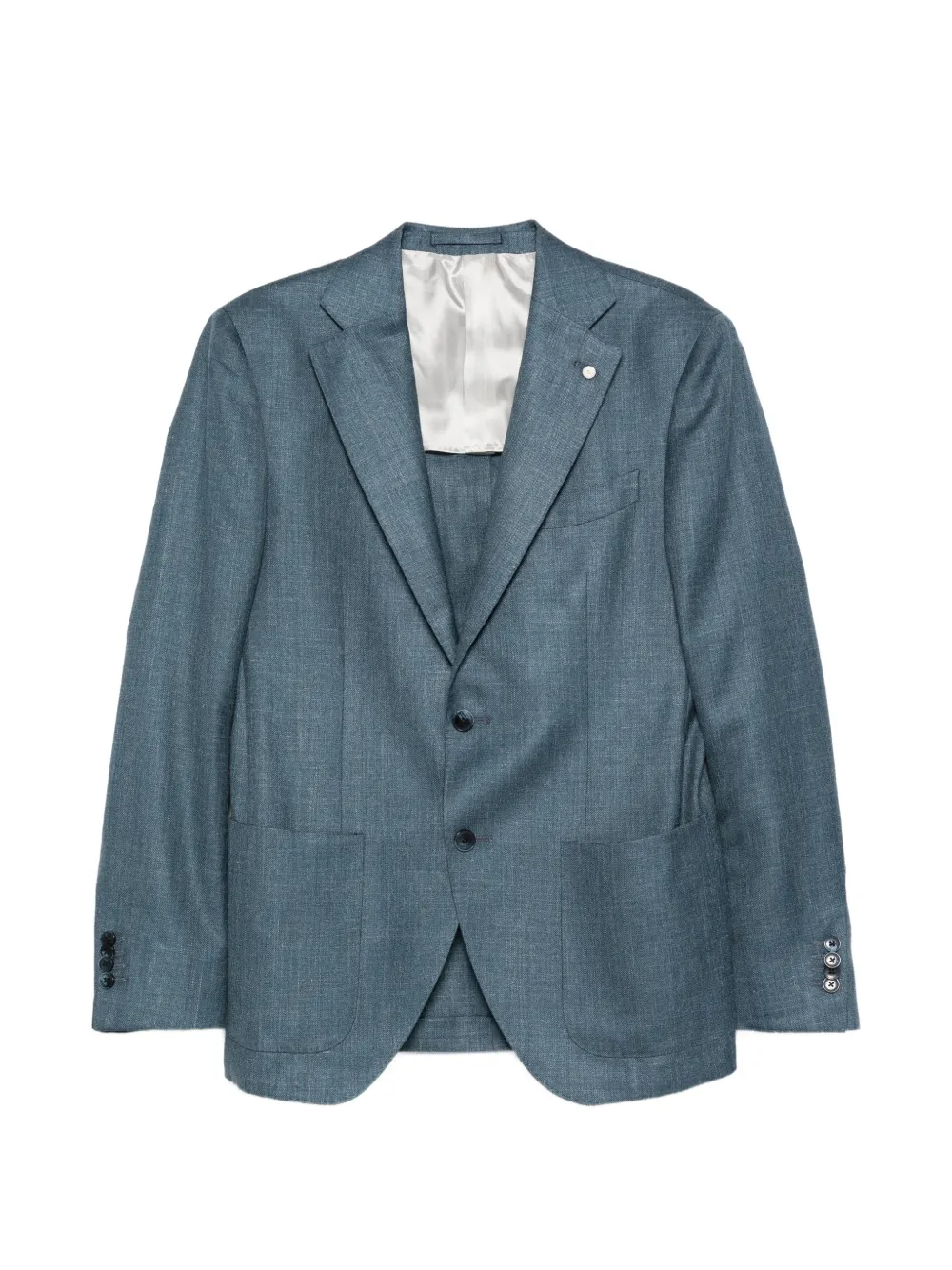Luigi Bianchi buttoned single-breasted blazer - Blu