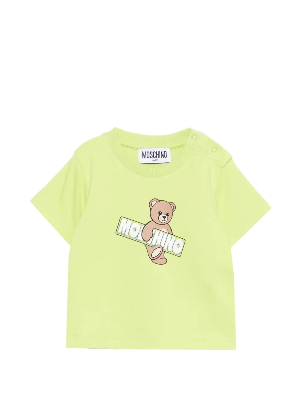 Moschino Kids teddy-graphic T-shirt - Verde