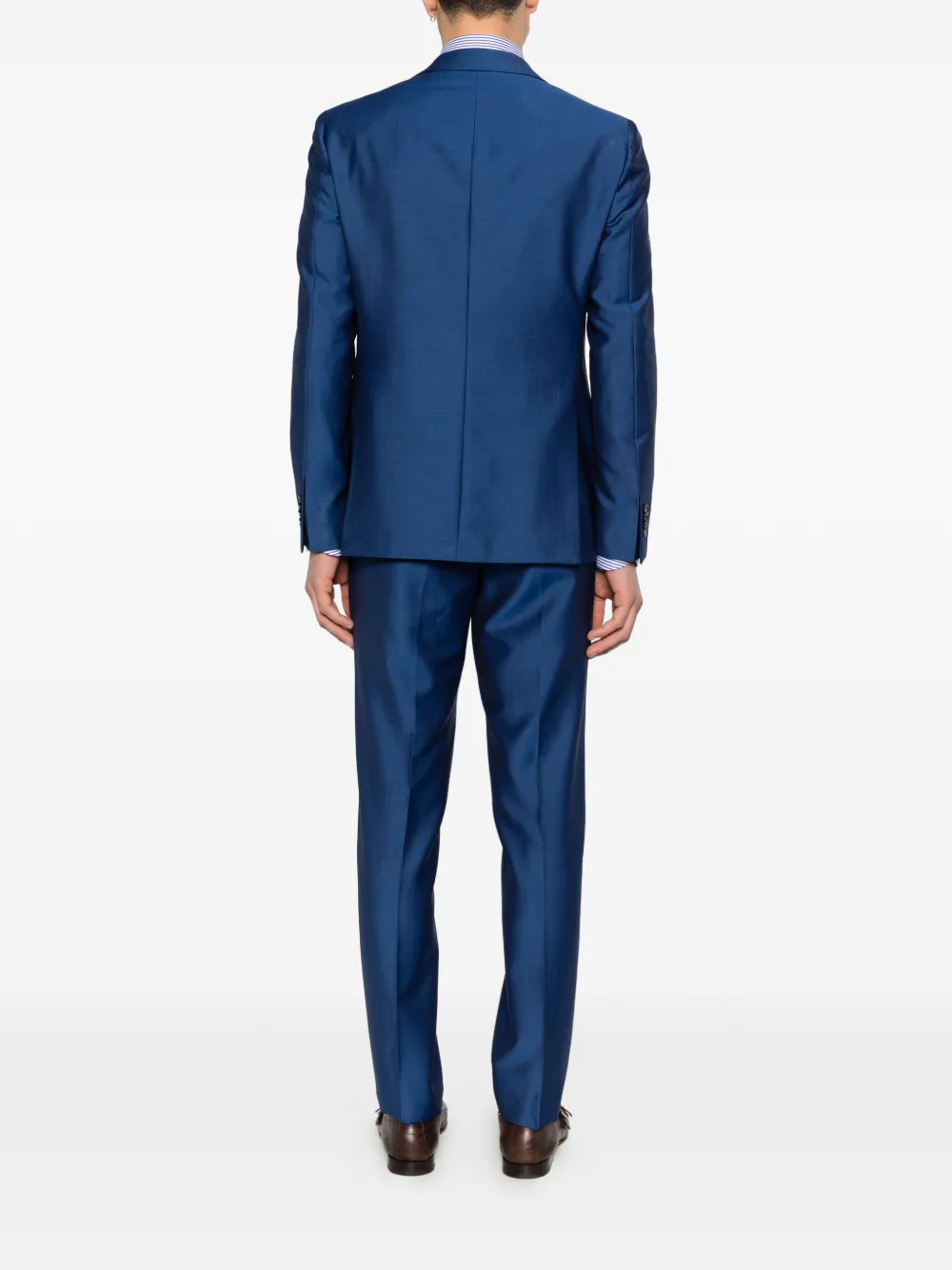  Luigi Bianchi Completo Con Revers Classici - Blu 