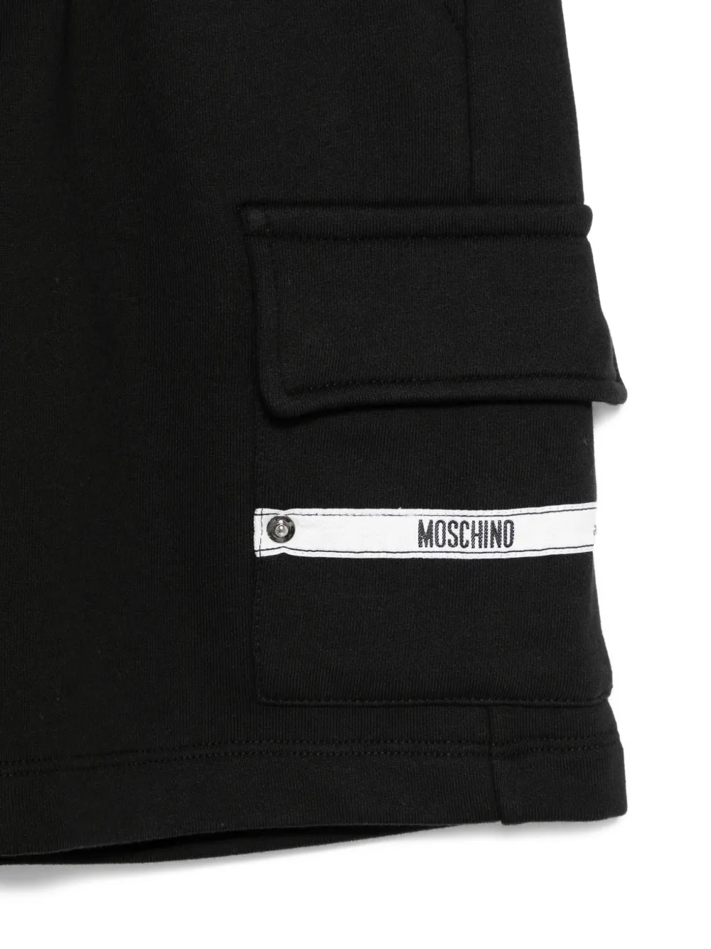  Moschino Kids Logo-patch Shorts - Black 