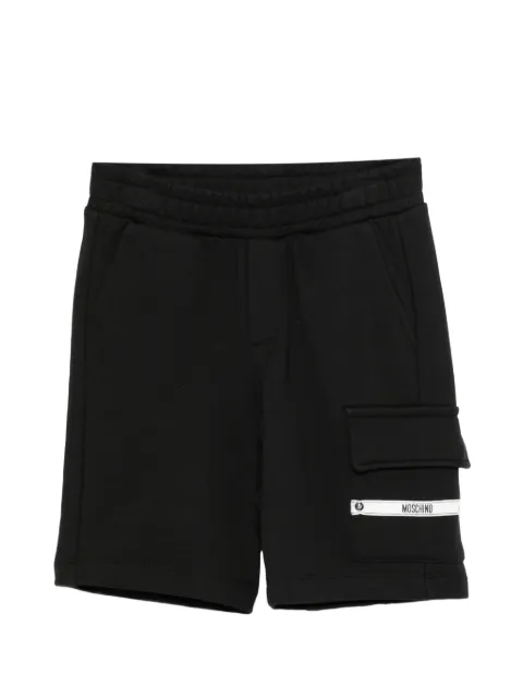 Moschino Kids logo-patch shorts