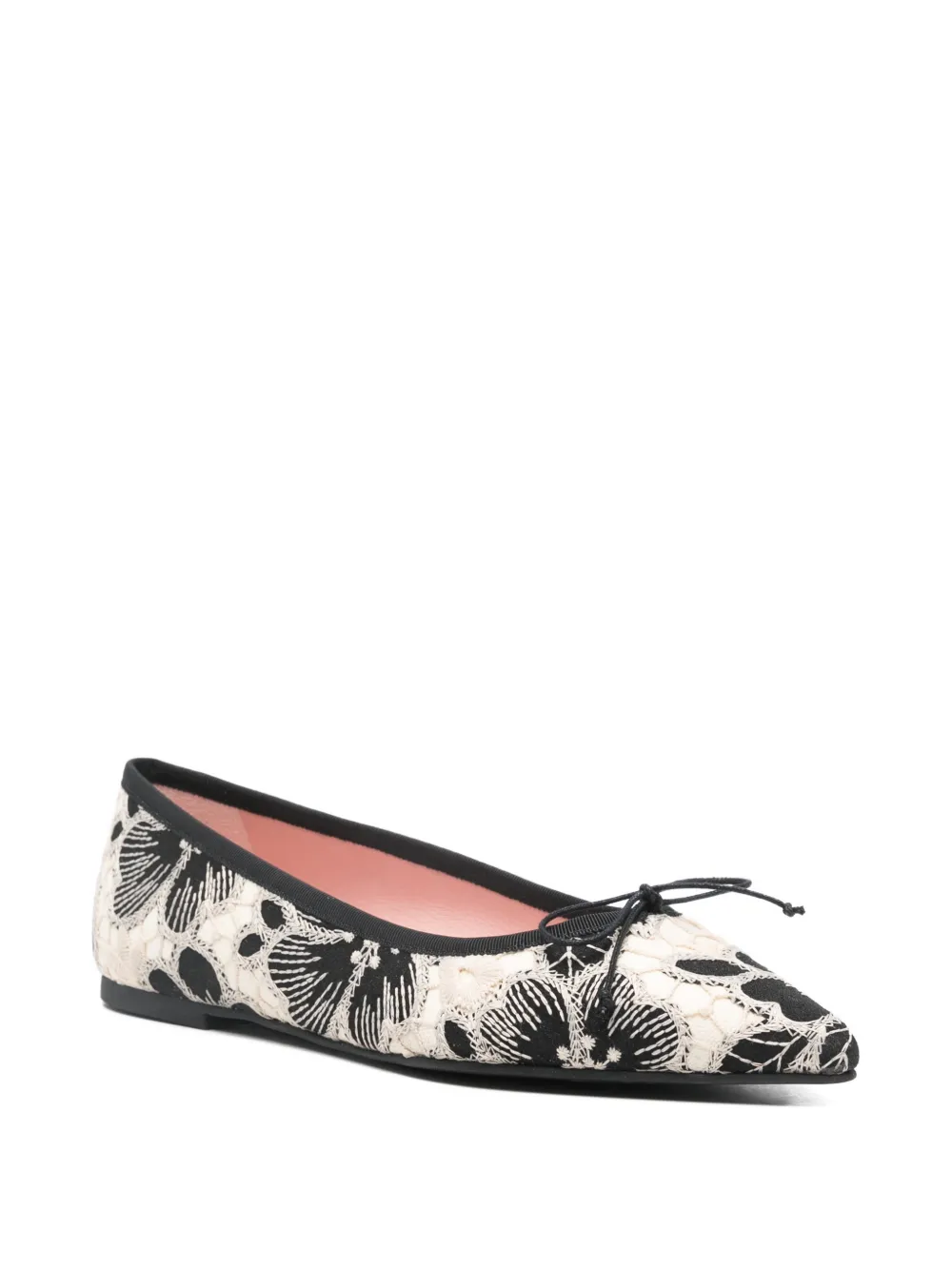 Pretty Ballerinas Ballerina's met bloemenprint Beige