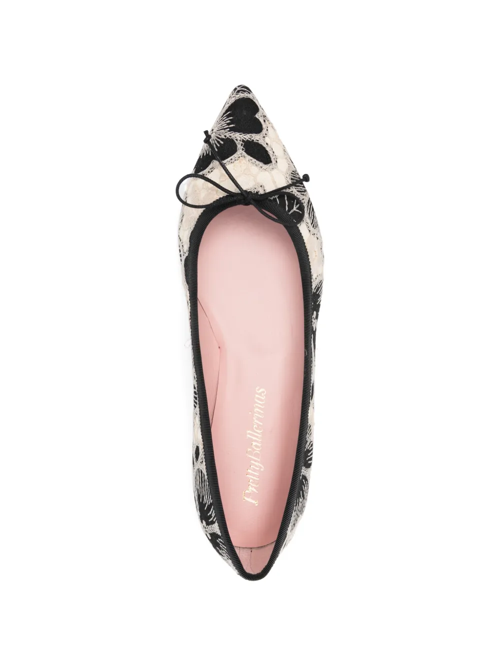 Pretty Ballerinas Ballerina's met bloemenprint Beige