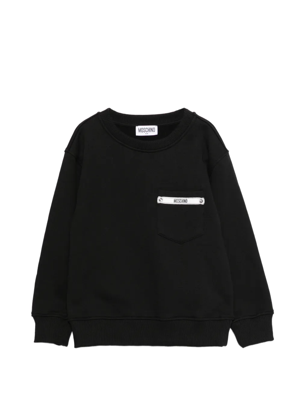 Moschino Kids chest-pocket sweatshirt - Nero