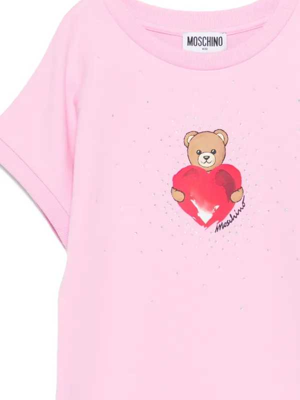Moschino Kids テディベア ワンピース | ピンク | FARFETCH JP