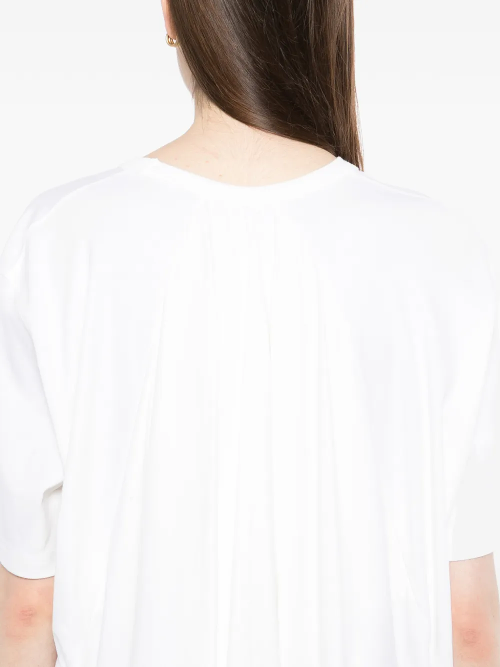 Jacquemus Geplooid T-shirt Wit