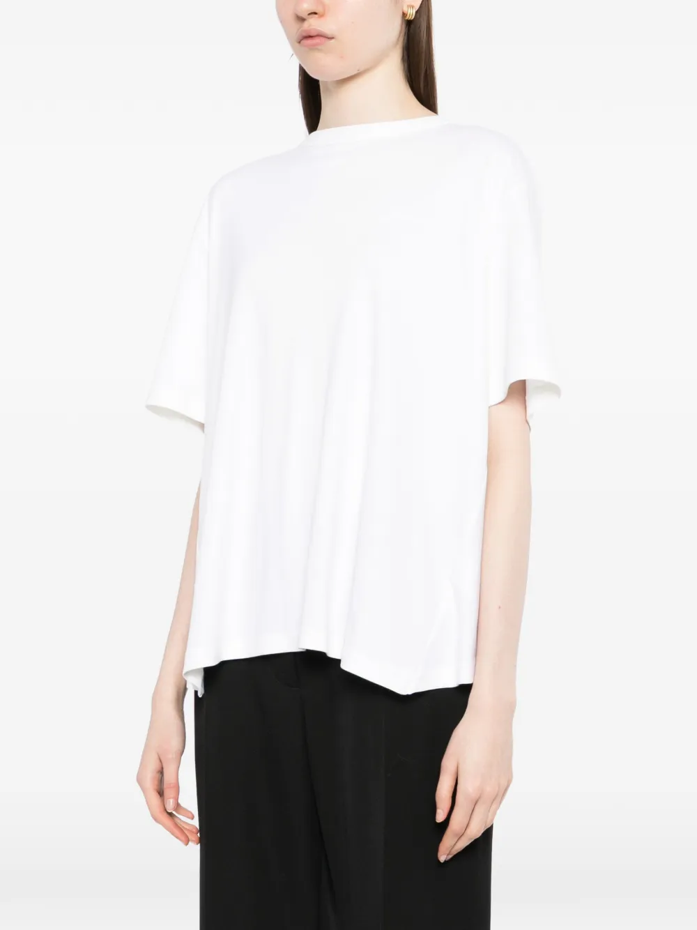Jacquemus Geplooid T-shirt Wit