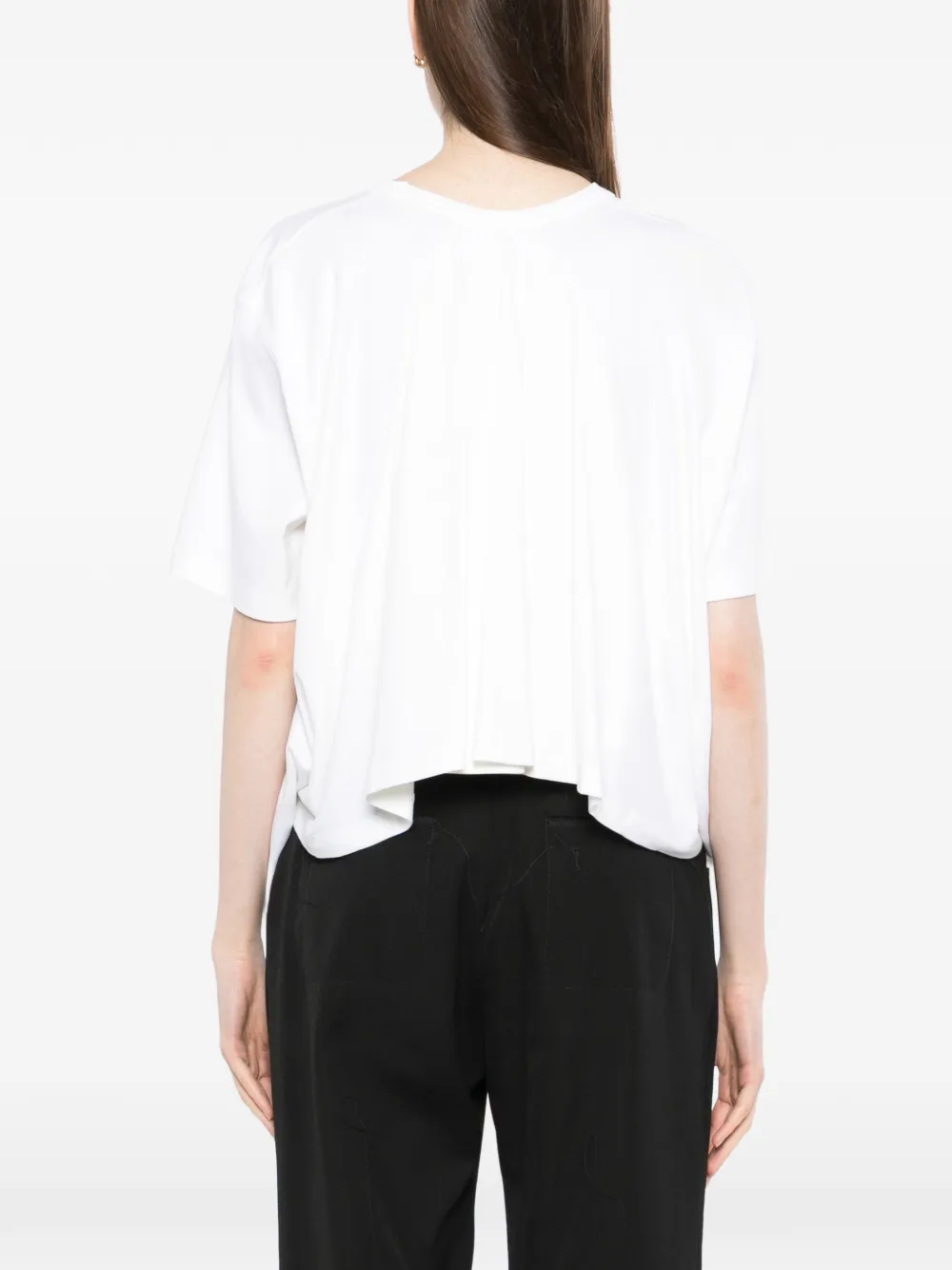 Jacquemus Geplooid T-shirt Wit