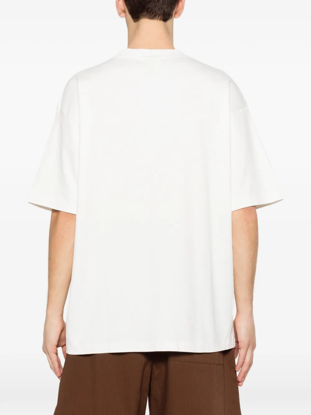 Drôle De Monsieur T-shirt met grafische print Wit