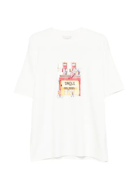 Drôle De Monsieur Café front-print T-shirt