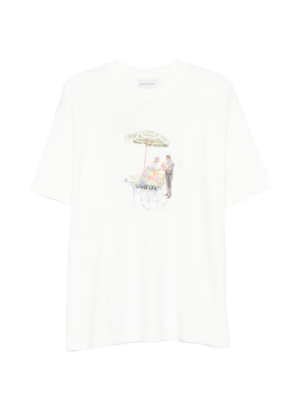 Drôle De Monsieur Fleuriste T-shirt - Bianco