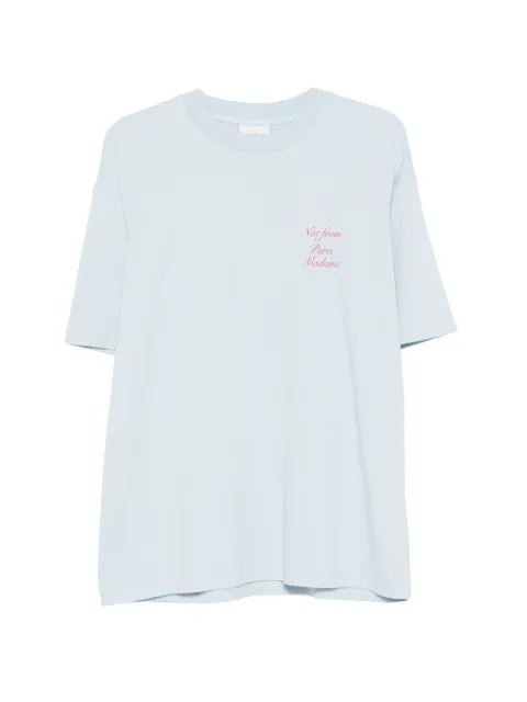 Drôle De Monsieur calligraphy slogan T-shirt