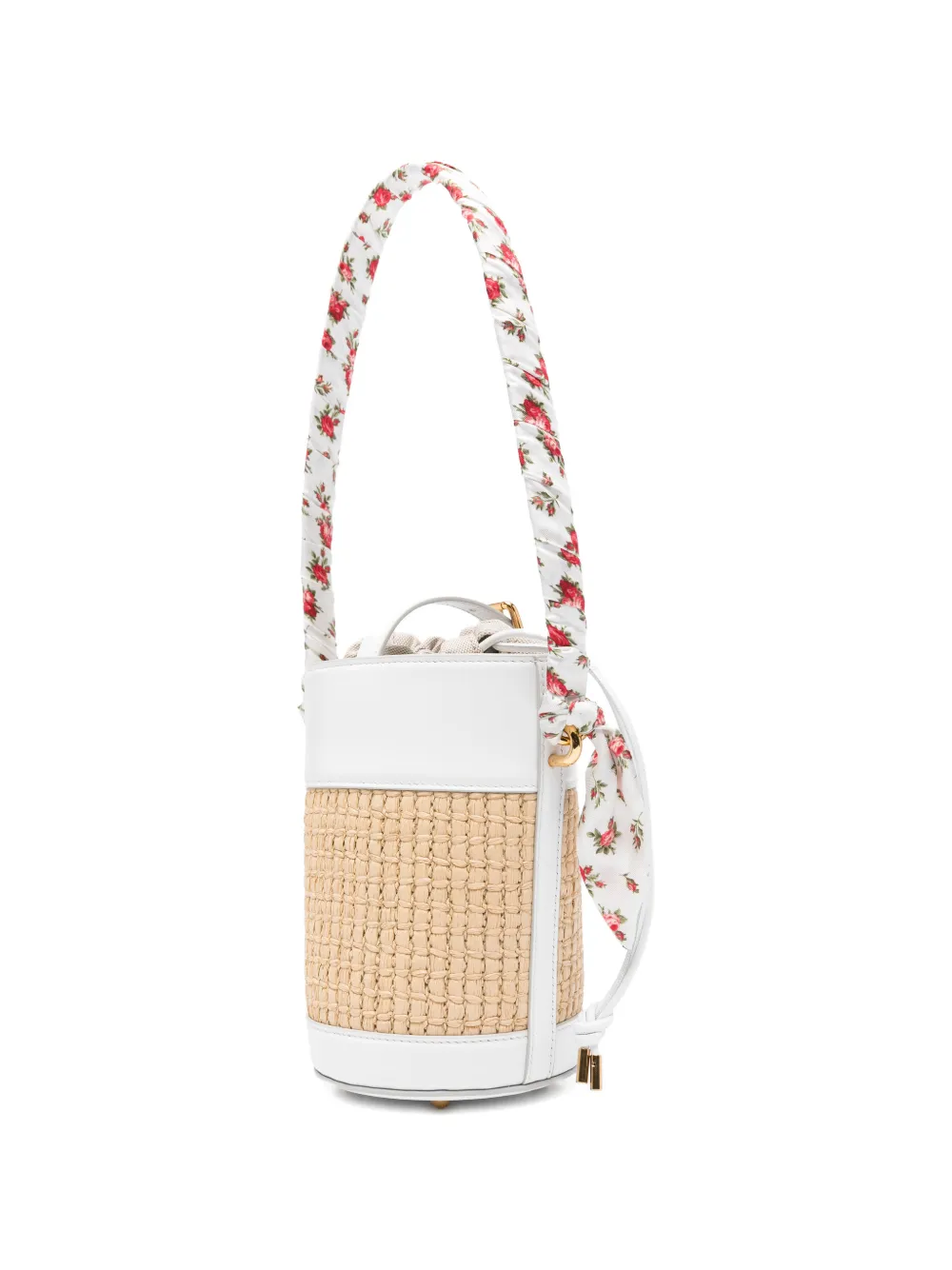 Dolce & Gabbana Capri bucket-tas met bloemenprint Beige