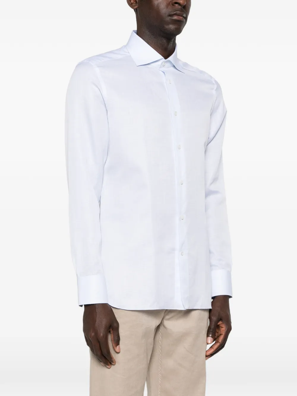 Zegna Overhemd met lange mouwen Blauw