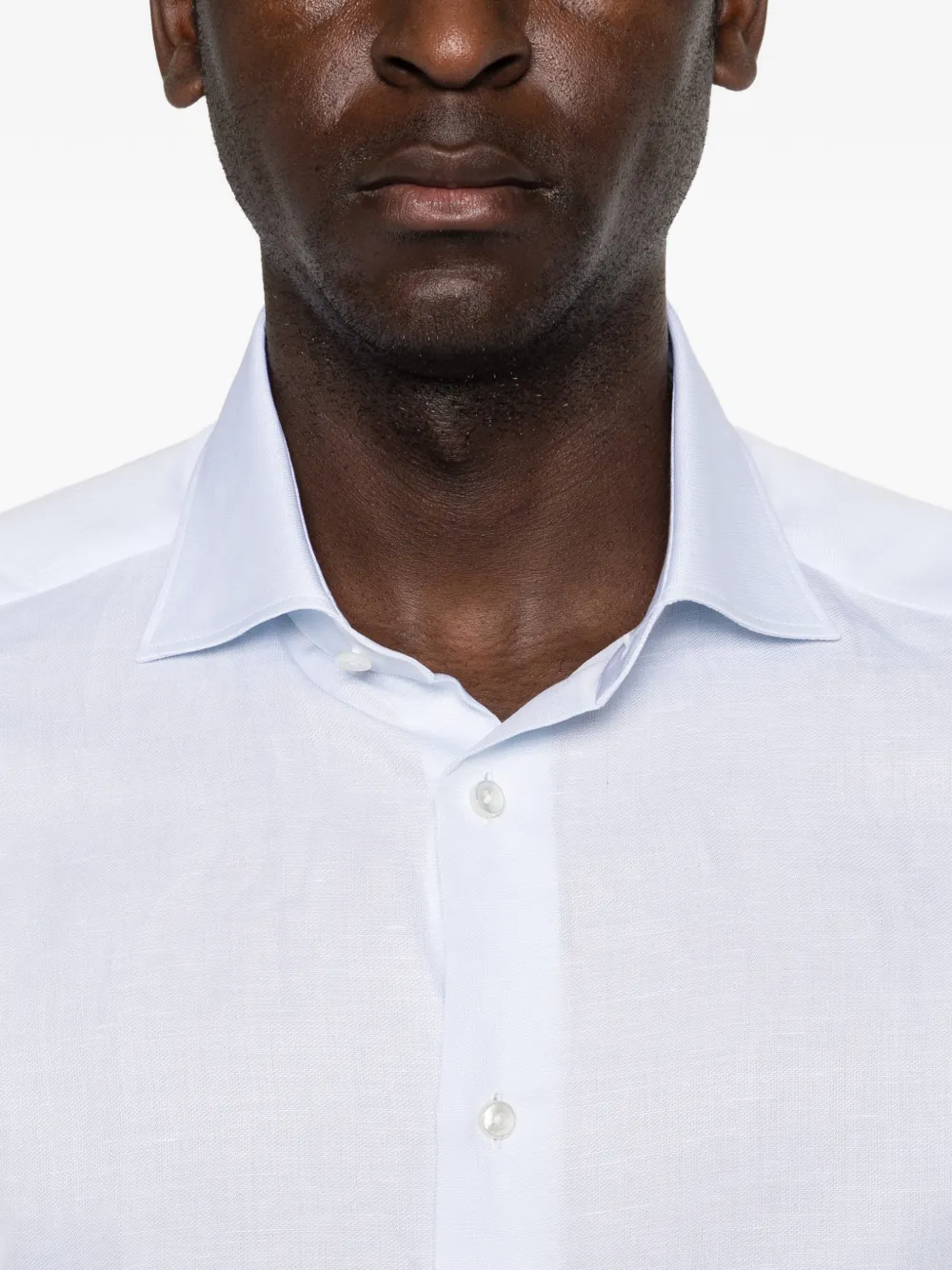Zegna Overhemd met lange mouwen Blauw
