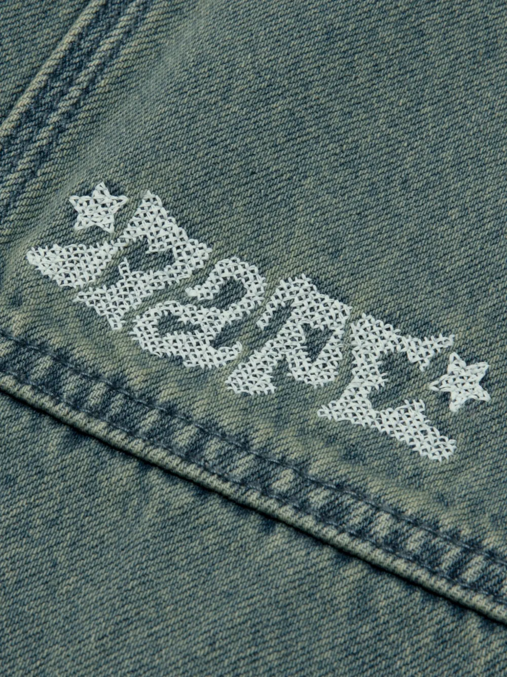 AAPE BY *A BATHING APE Broek met patches Blauw