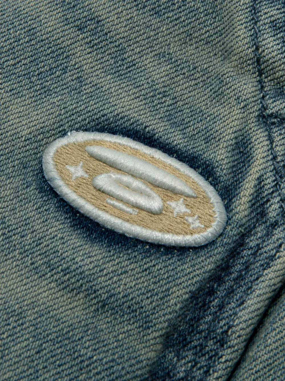 AAPE BY *A BATHING APE Broek met patches Blauw