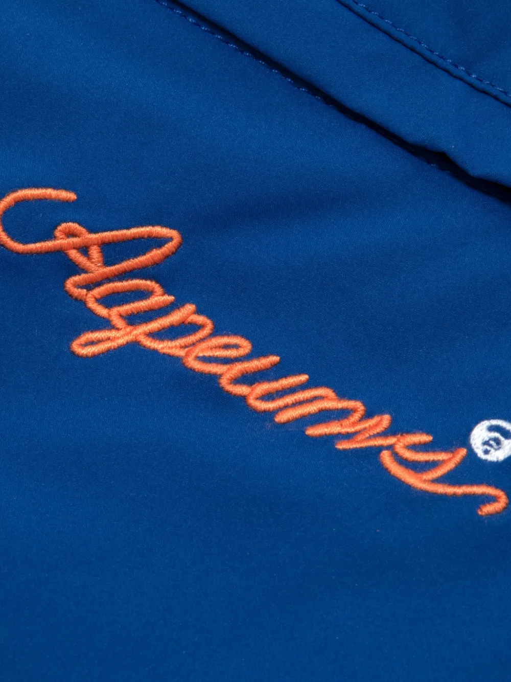 AAPE BY *A BATHING APE Shorts met logodetail Blauw