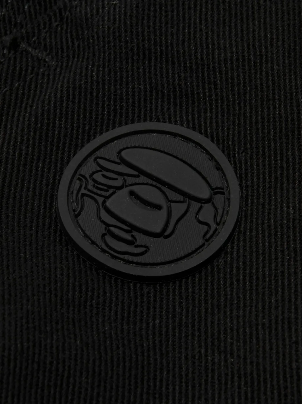 AAPE BY *A BATHING APE Broek met wijde pijpen en logo Zwart