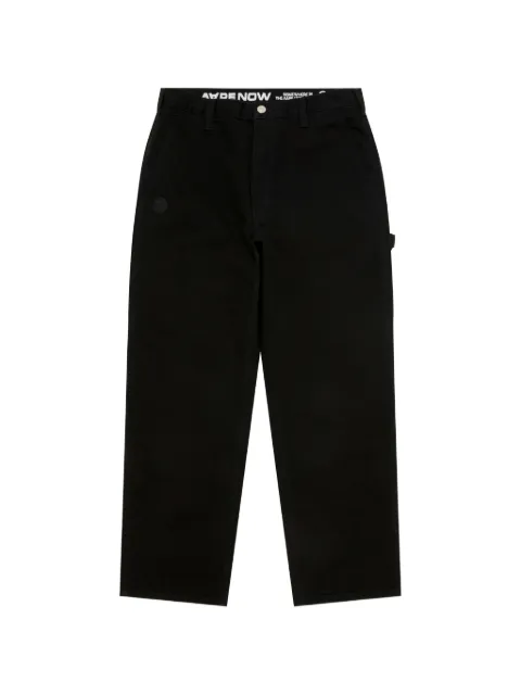 AAPE BY *A BATHING APE® logo-detail wide-leg trousers