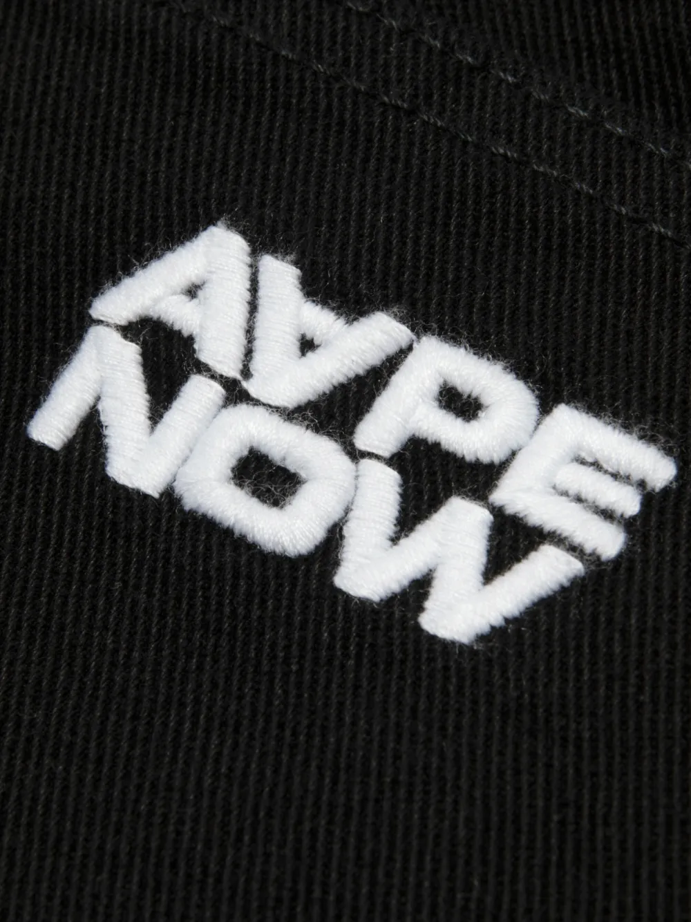 AAPE BY *A BATHING APE Broek met wijde pijpen en logo Zwart