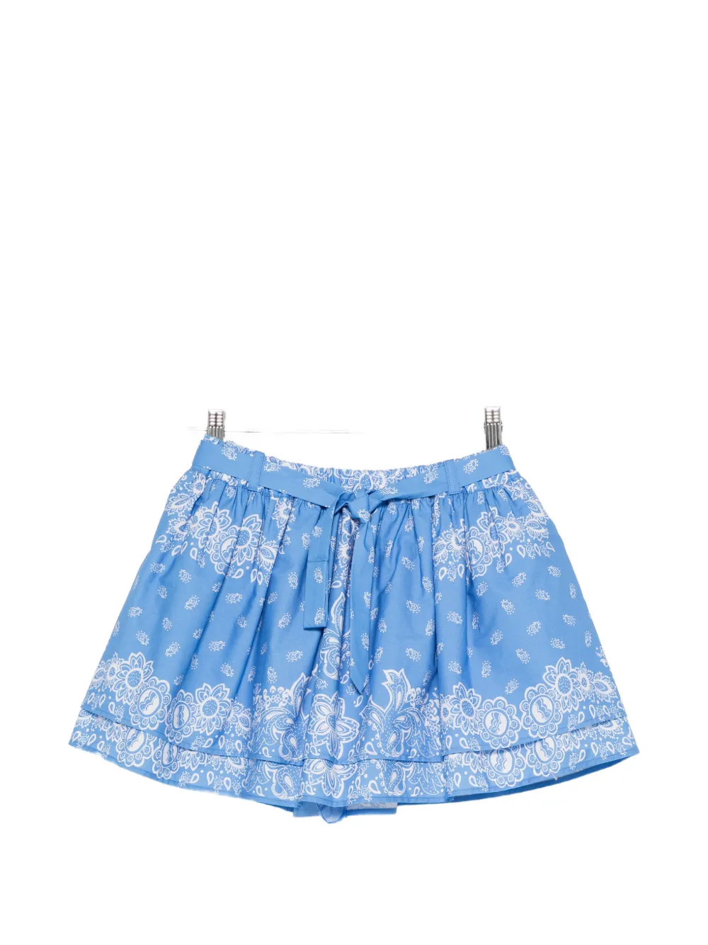 Maje bandana-print tiered short - Blu