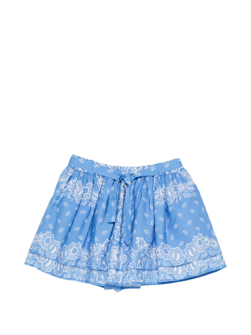 Maje bandana-print tiered short - Blu