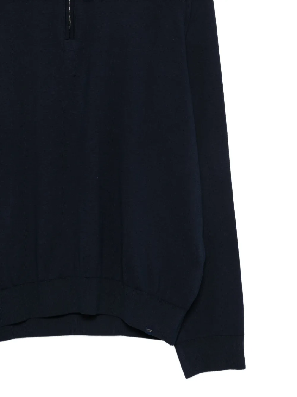 Paul & Shark Trui met rits en hoge hals Blauw