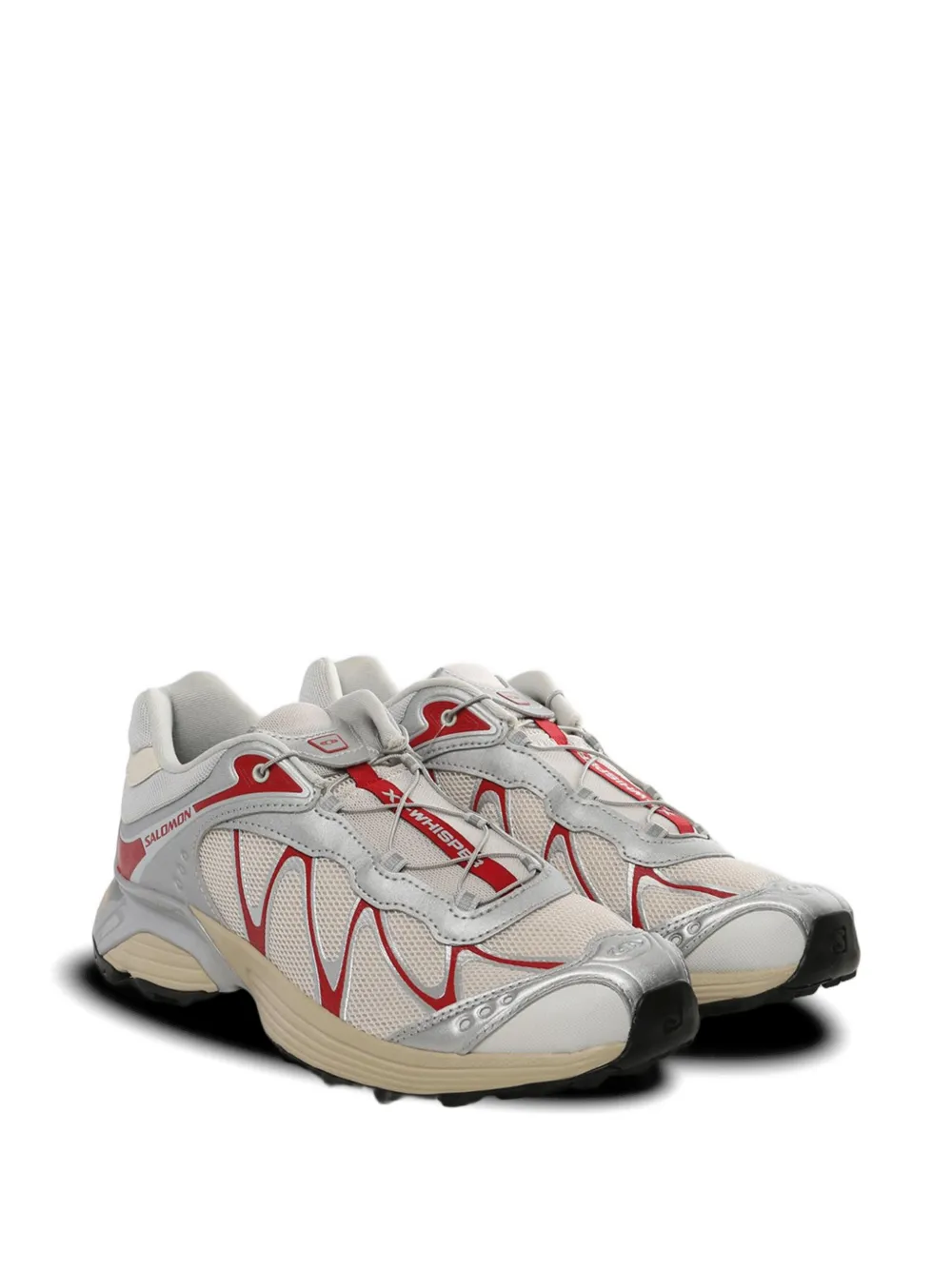 Salomon XT-Whisper sneakers met zilverkleurig detail Beige
