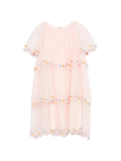 Stella McCartney Kids Kleid mit Sternstickerei