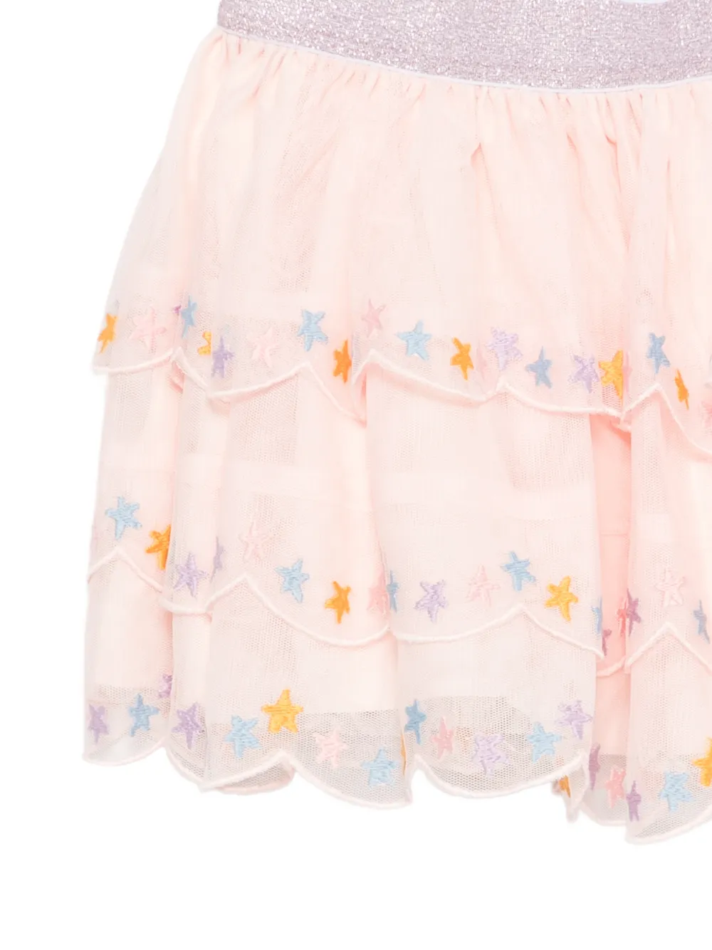 Stella McCartney Kids Gelaagde tutu met geborduurde ster Roze