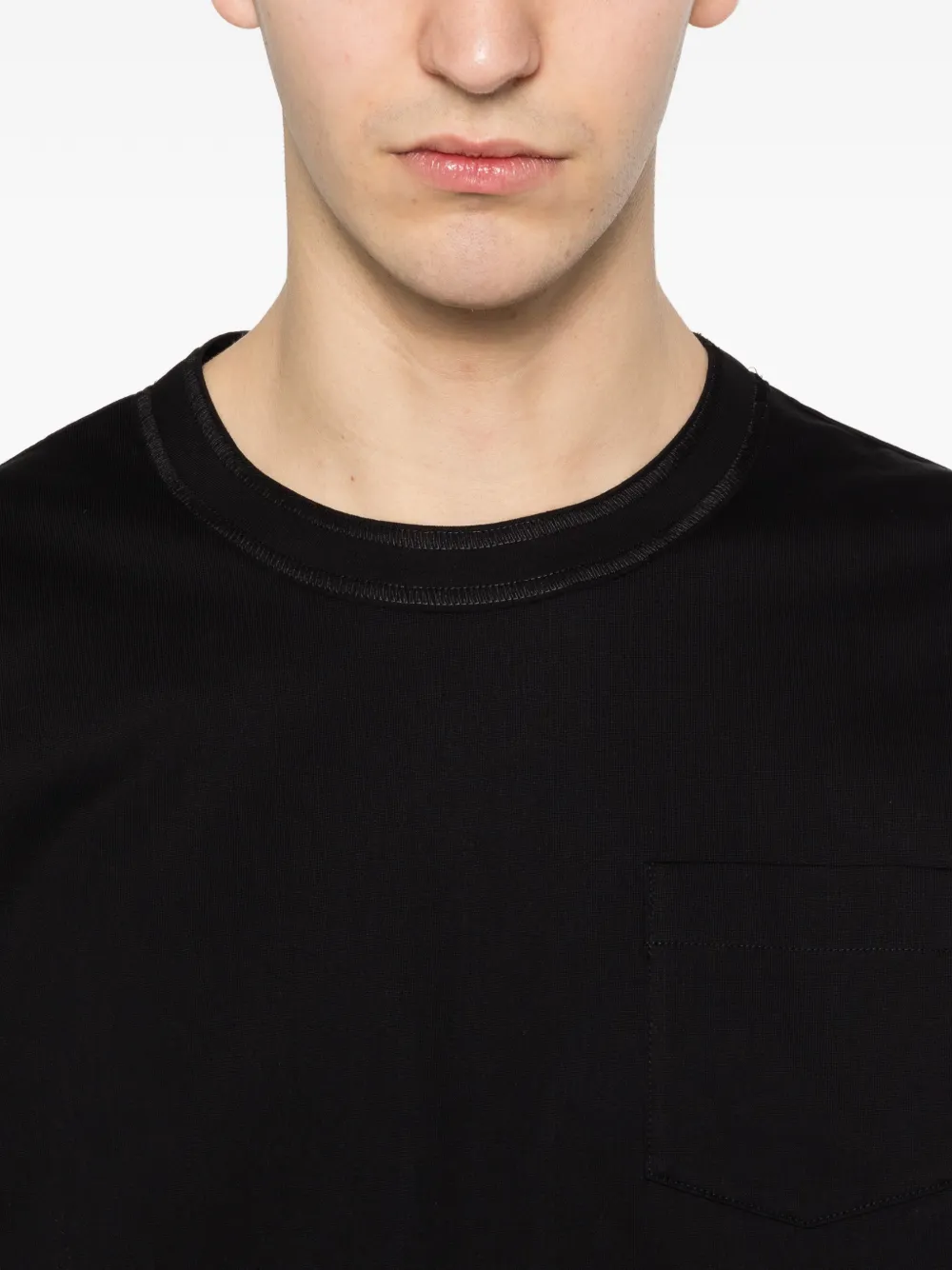 sacai T-shirt met zak Zwart