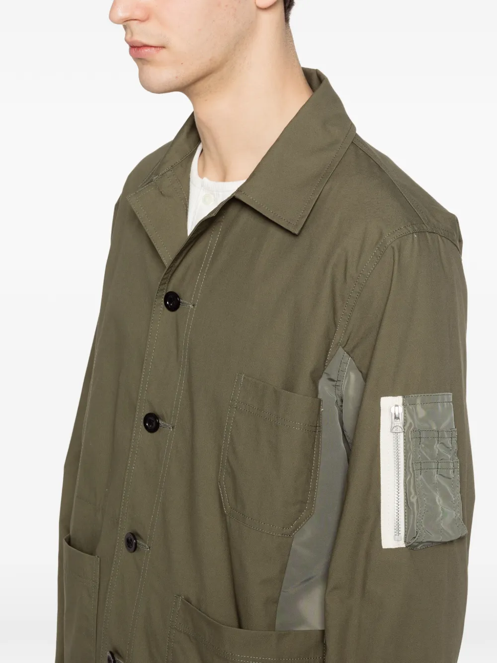 sacai Jack met vlakken Groen