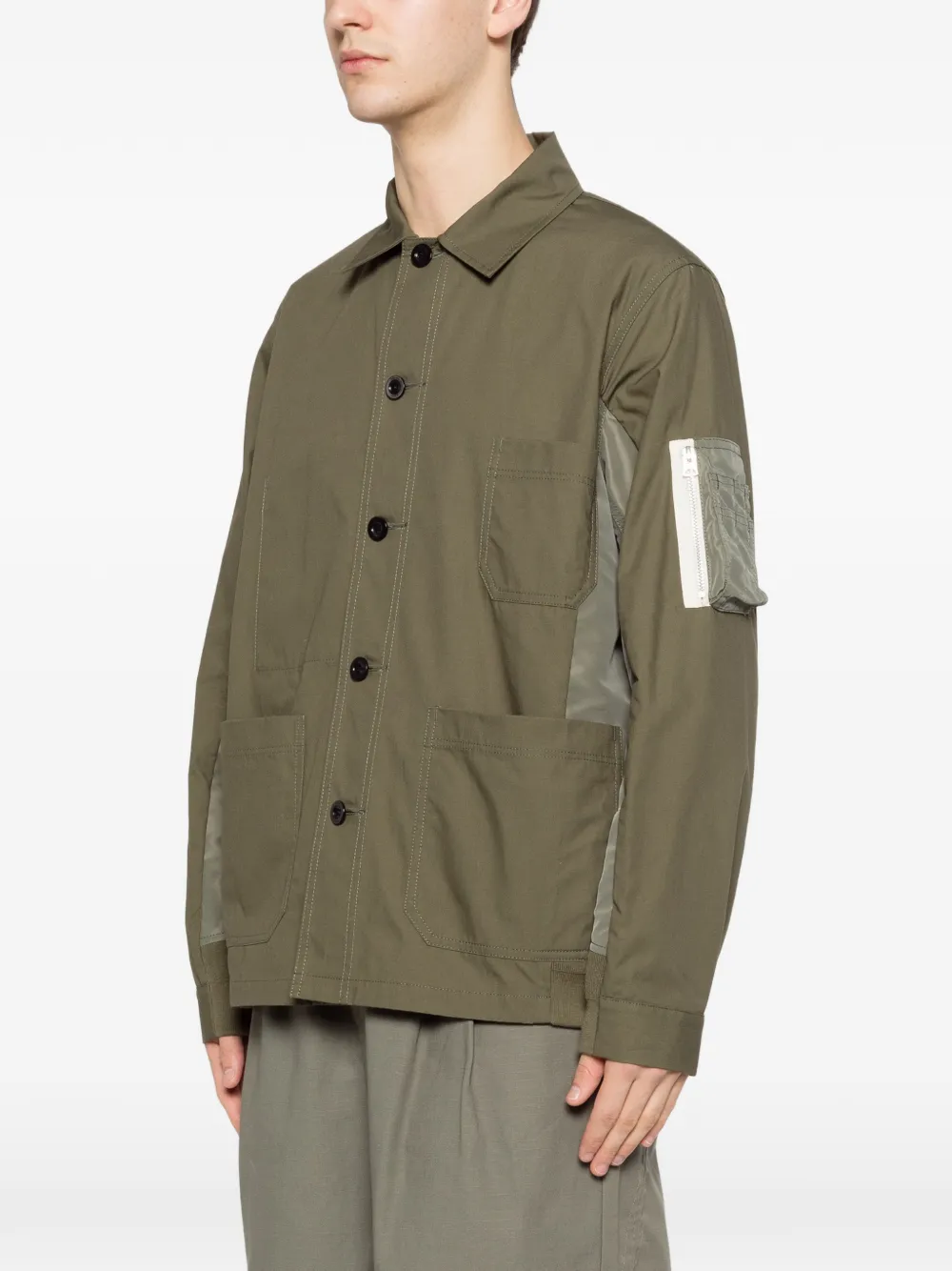 sacai Jack met vlakken Groen