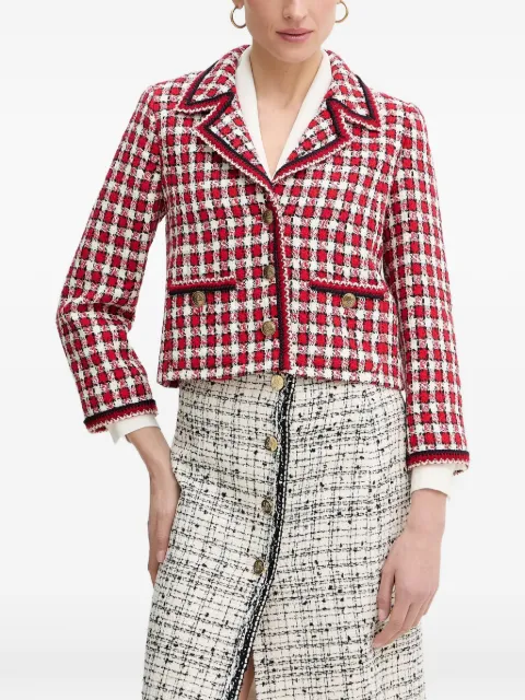 LUISA SPAGNOLI Villarosa checked button jacket