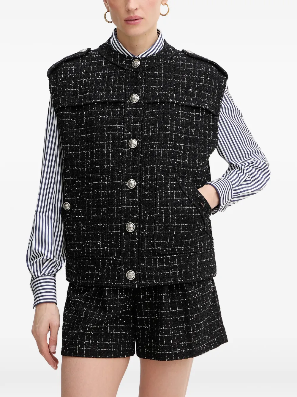 LUISA SPAGNOLI Canotta Vignolo - Nero