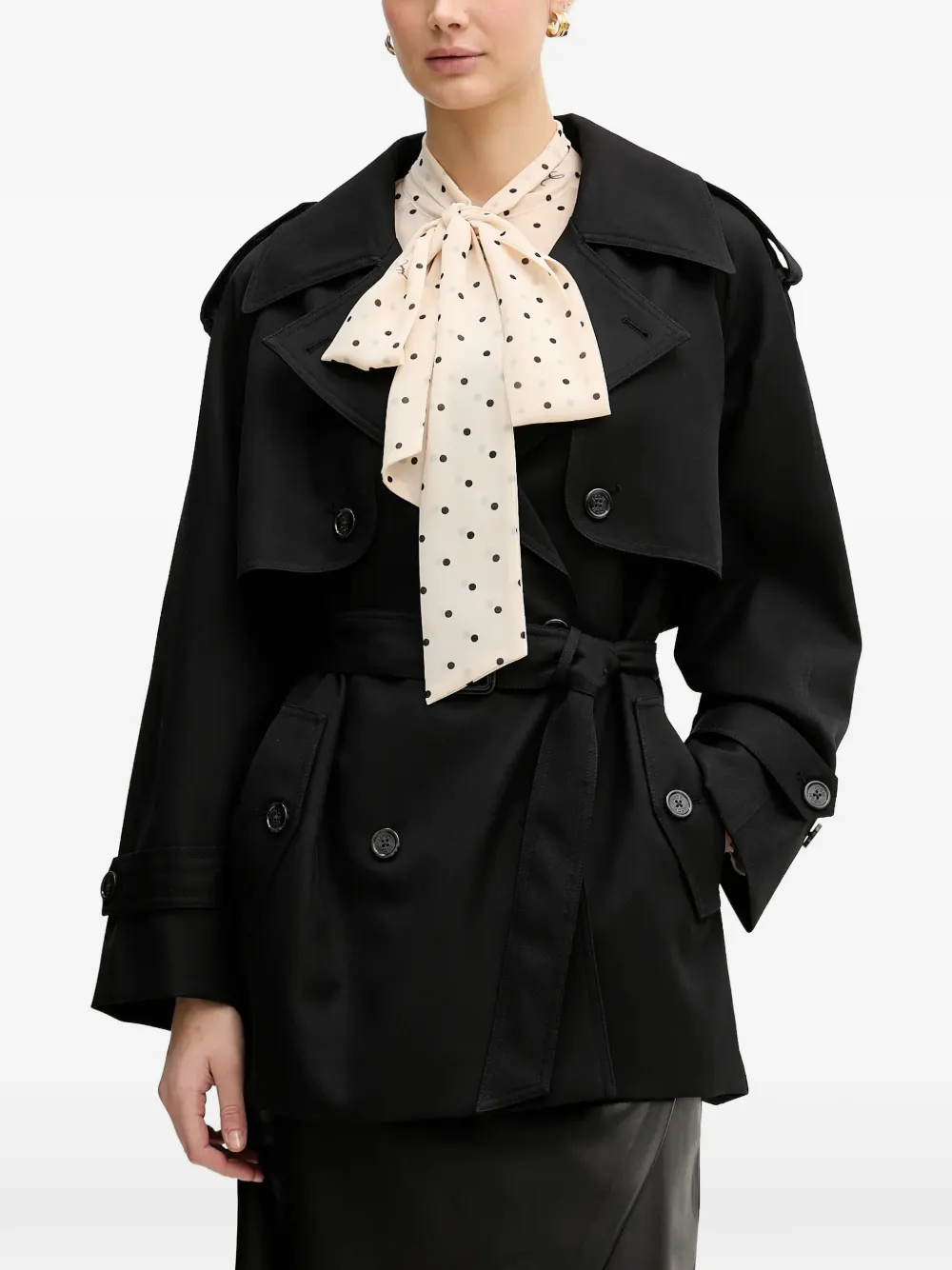 Joop! double-breasted trench coat - Nero