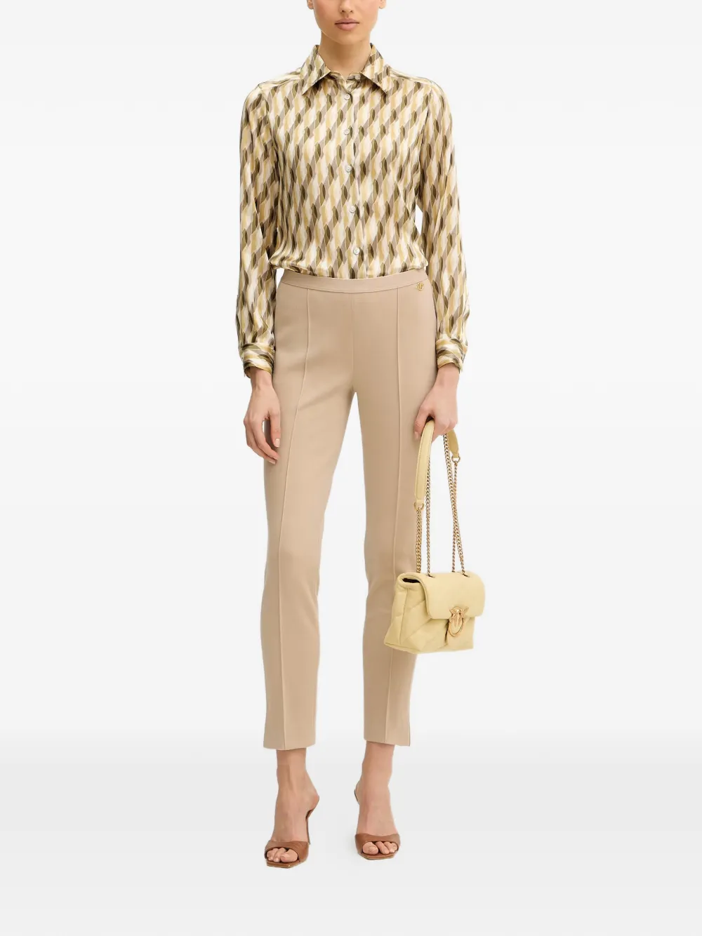  Luisa Spagnoli Belpasso Geometric Pattern Shirt - Green 