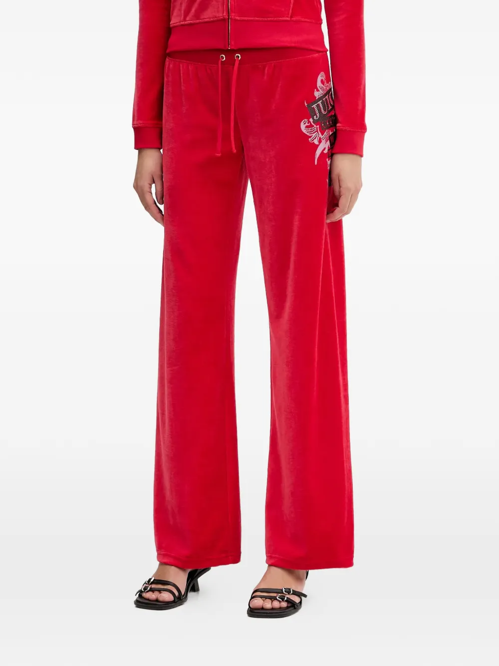 Juicy Couture side-graphic trackl pants - Rosso