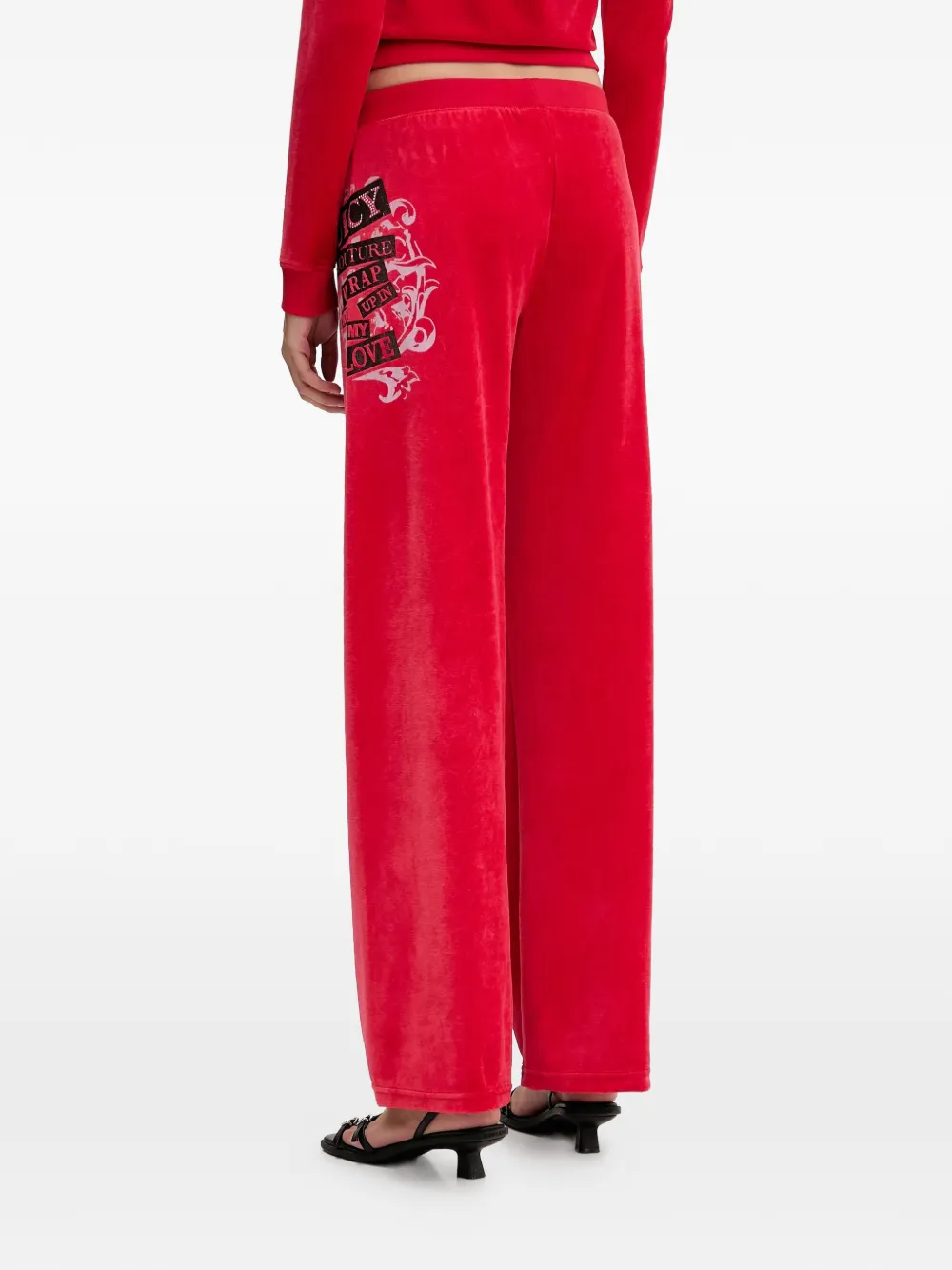 side-graphic trackl pants