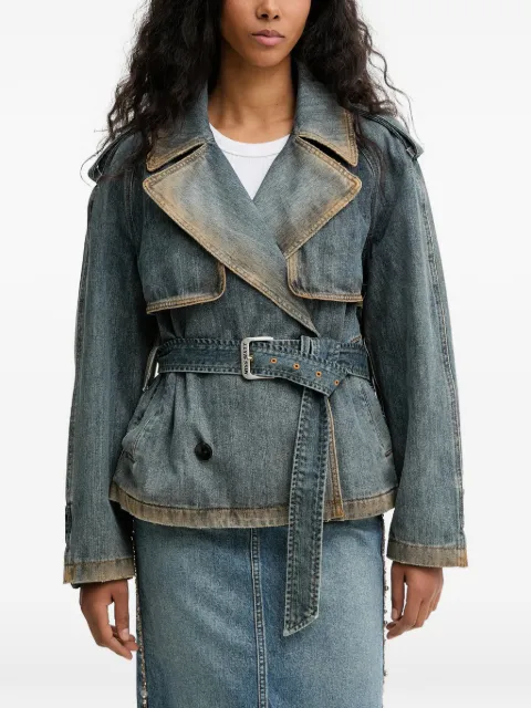 Miss Sixty belted double-breasted denim jacket