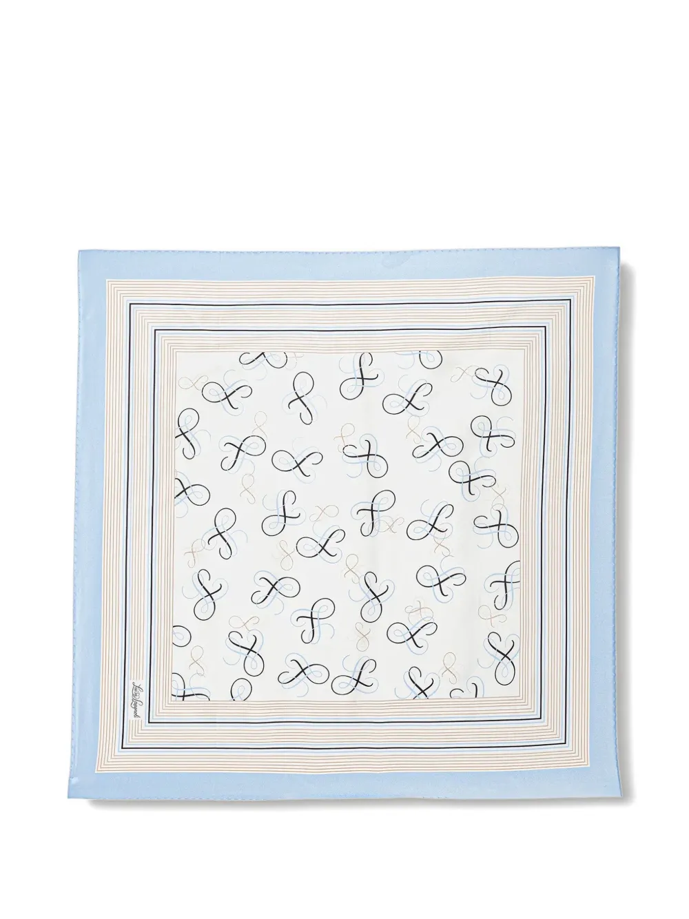 LUISA SPAGNOLI Rullante silk foulard - Blu