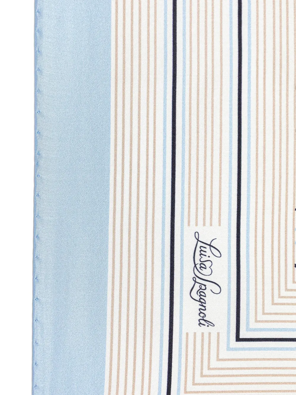  Luisa Spagnoli Rullante Silk Foulard - Blue 