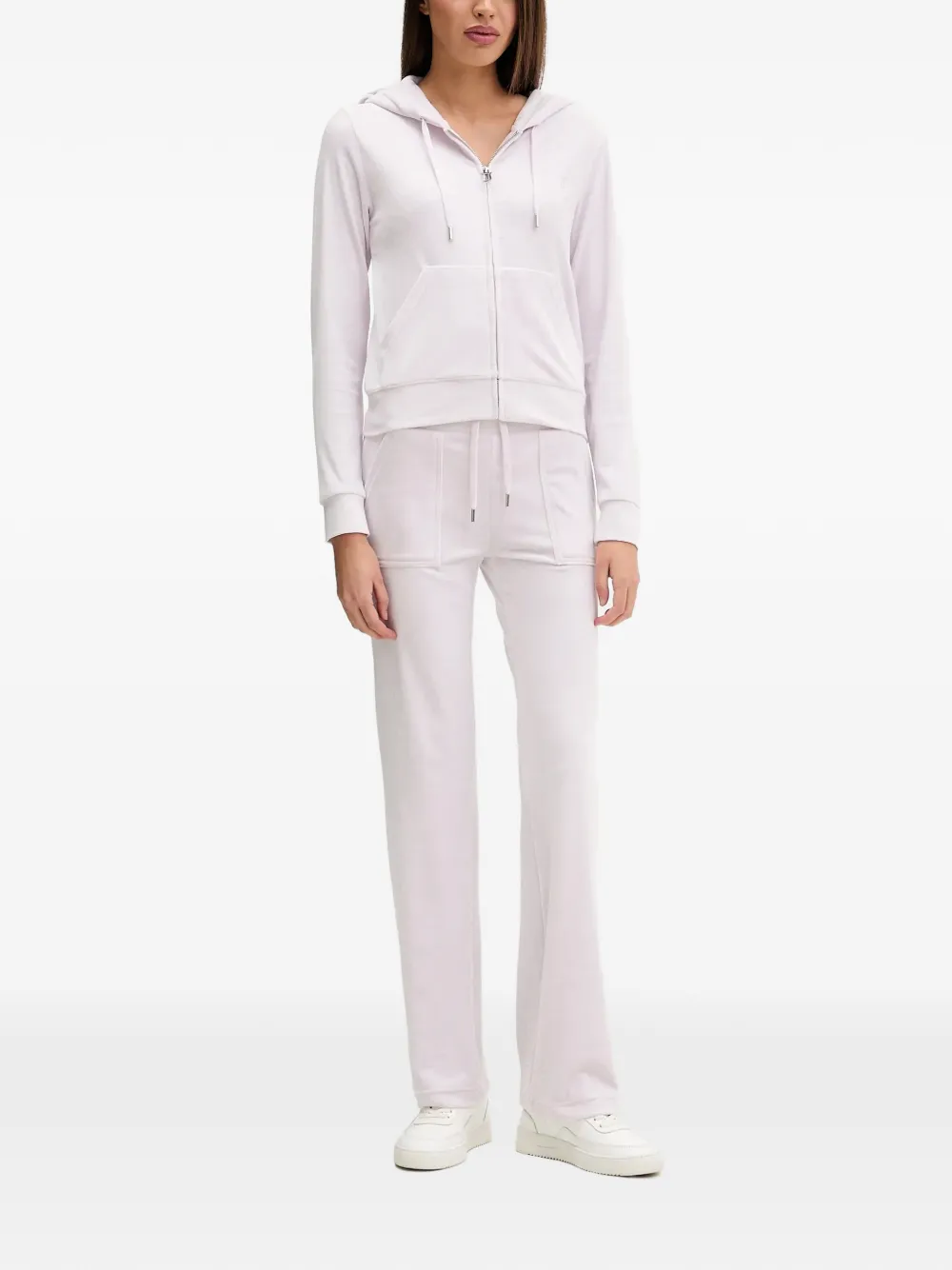 Juicy Couture Hoodie met rits Paars