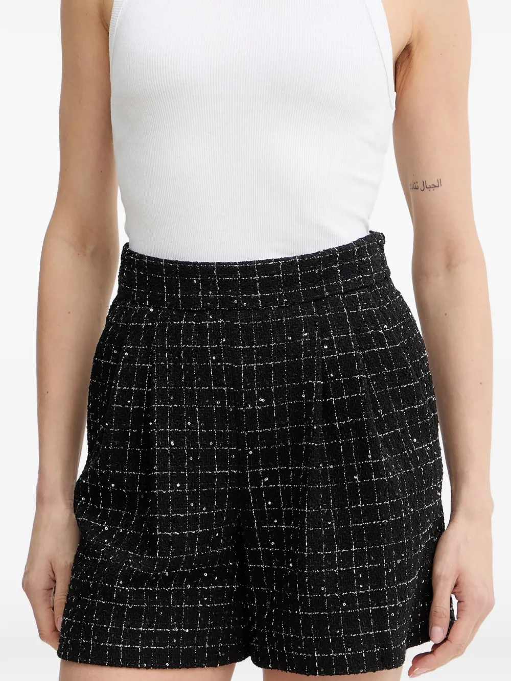  Luisa Spagnoli Atomica Structured Shorts - Black 