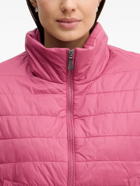 Benetton quilted wide-sleeve cropped puffer jacket